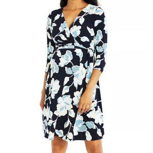 A Pea in the Pod Maternity Printed Wrap Dress